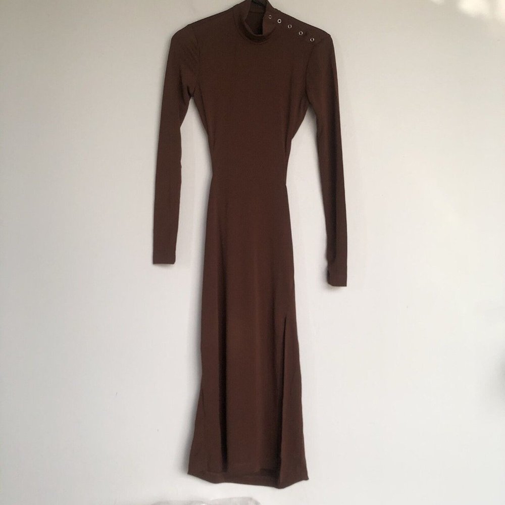 Song of Style Emra Midi Dress Chocolate Brown - Picture 6 of 8
